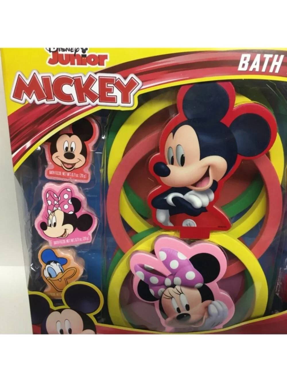 Disney Junior Mickey Mouse Bath Time Ring Toss Set With Body Wash Bath Fizzies